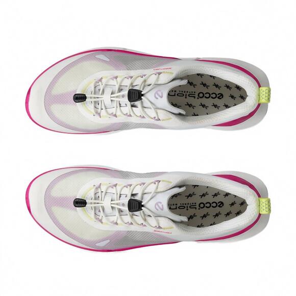 NEW ECCO women's biom 2.2 sneaker in white/lavender mist/beetroot
